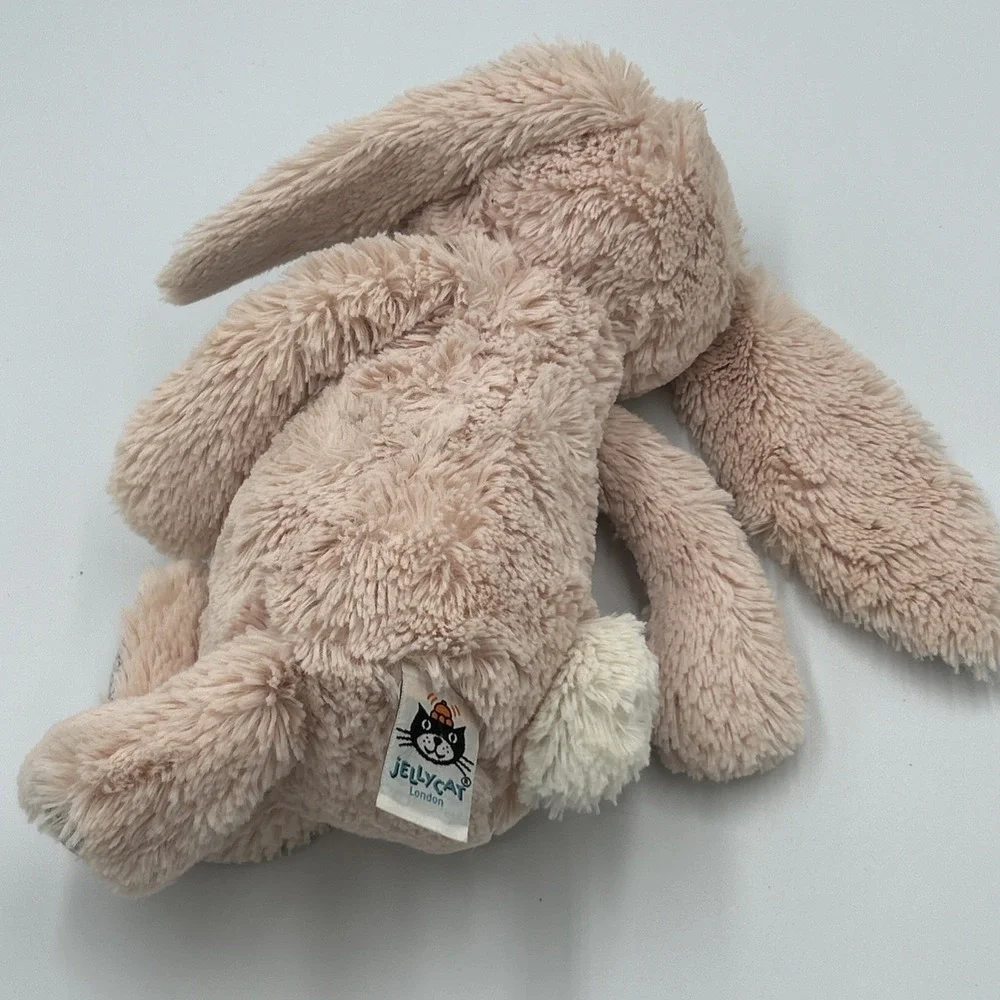 JellyCat Medium Tessa Blossom Bunny London‎ Light Pink Plush RARE RETIRED VHTF